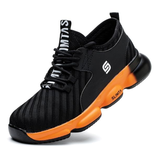 Composite Toe Shoes for Men Non Slip Work Shoes ESD Shoes Steel Toe Sneakers Shoes Puncture Proof Safety Shoes Construction Breathable Lightweight