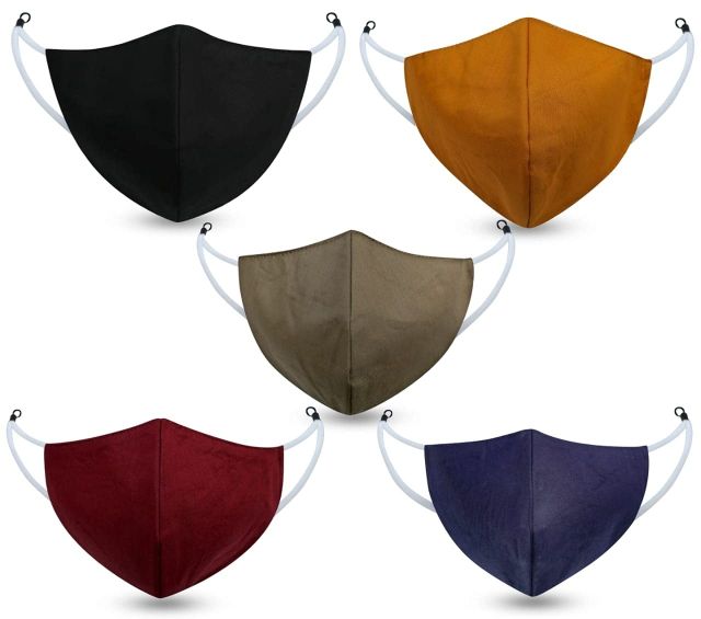 ketmart Cotton Reuseable Face Mask Without Valve for Men & Women - Multicolour