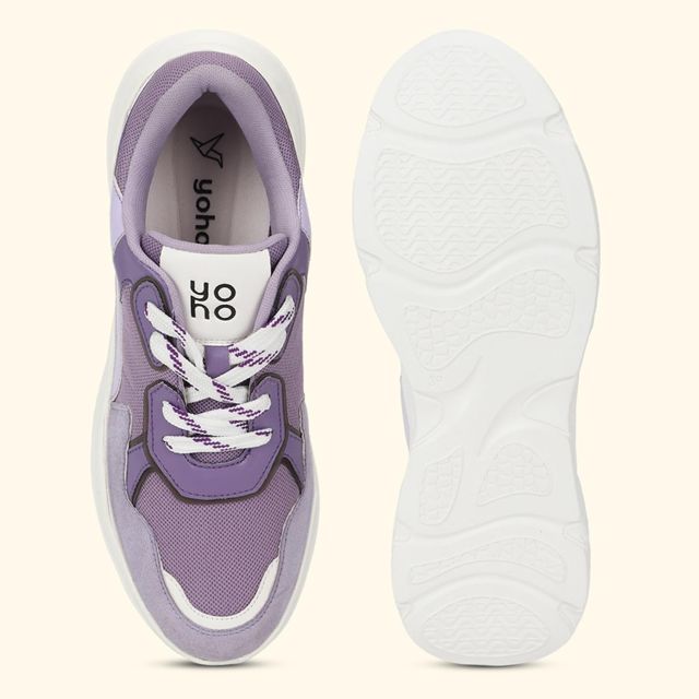 YOHO Chunky Sneakers for Women | Cushioned Insole | Anti-Skid | Casual Shoes