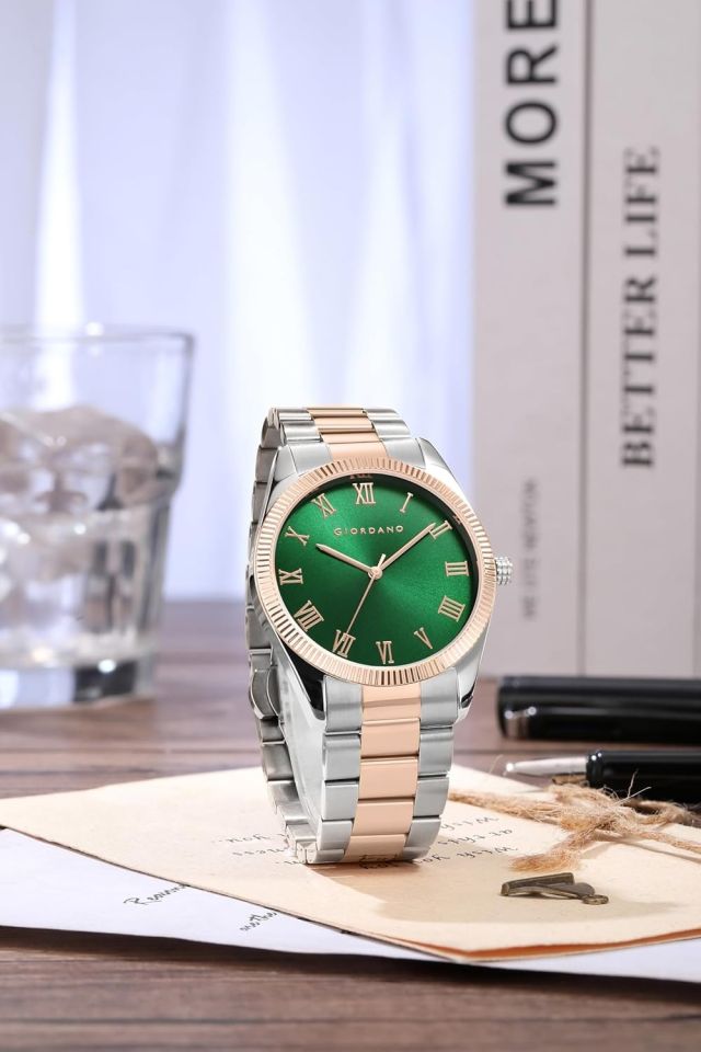 Giordano Classic Formal Analog Watch for Men with Stainless Steel Strap and Roman Numeral Indices -GZ-50112